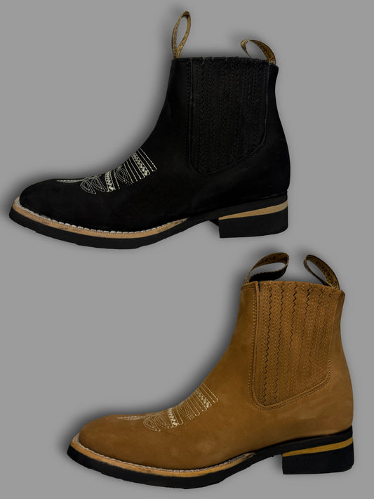 Dos pares Botin Rodeo Nobuck Pack (Black + Canela)