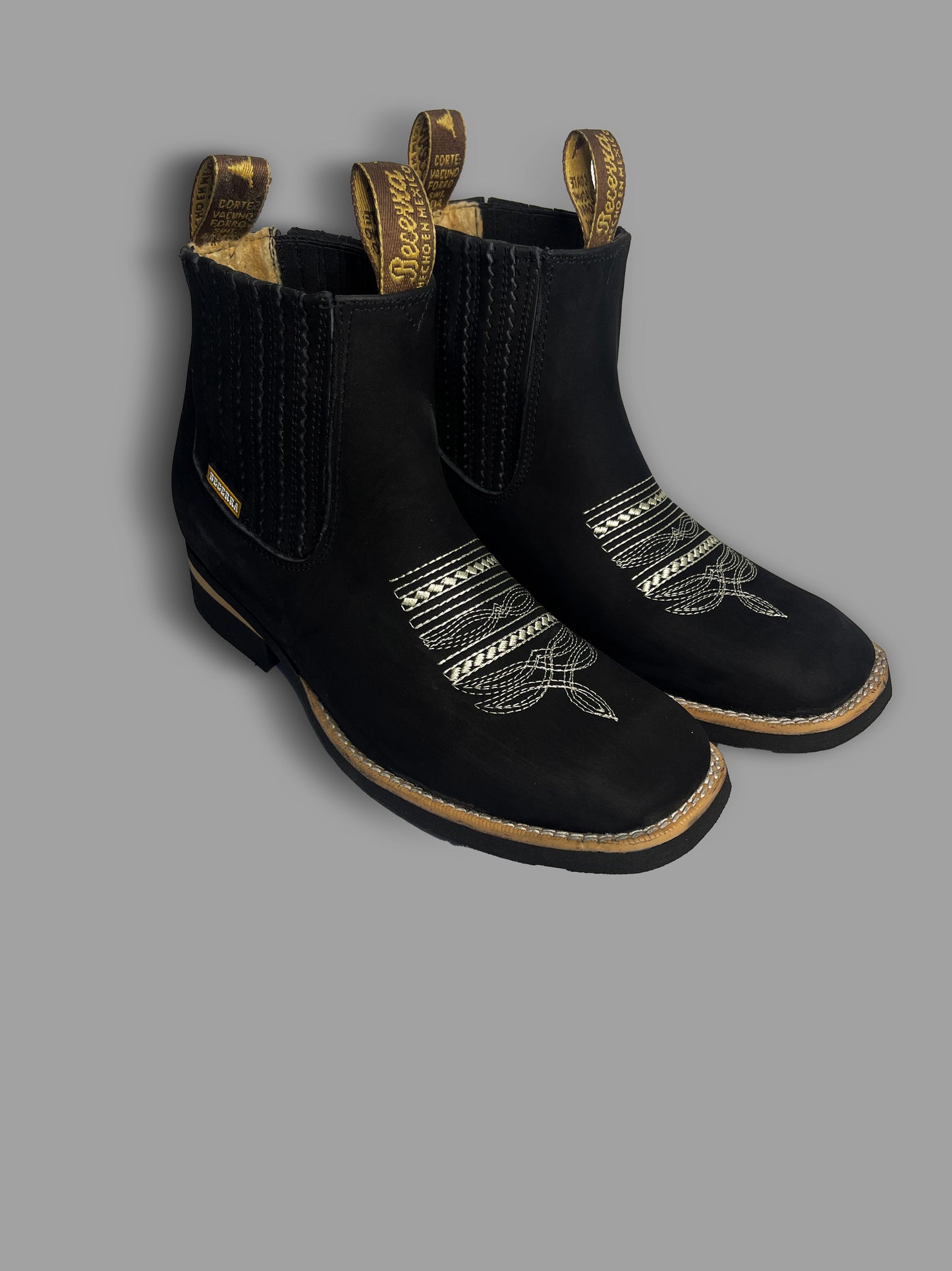 Dos pares Botin Rodeo Nobuck Pack (Black + Canela)